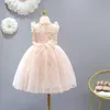 Robes pour filles Vêtements pour filles Robe pour enfants Costume de princesse Points mignons Imprimer Volants Été 4-13 ans Fête pour fille Vêtements pour enfantsGir