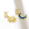 Dangle Chandelier Lost Lost Lady Moon Star بيان قطاعات إسقاط للنساء وحدين المحاكاة اللؤلؤة معلقة المجوهرات بالجملة بالجملة