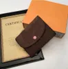 Luxurys Designer carteira de alta qualidade moeda carteira de carteira titulares de cartões de papel de moda única de moda genuína feminino Black Lampskin Mini Top