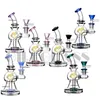 6 pouces narguilés mini Bong 14,4 mm Dab rig conduite d'eau Bongs tuyaux en verre plates-formes pétrolières enivrantes avec quartz banger cercle perc accessoires fumeurs