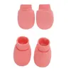 Hair Accessories Baby Soft Cotton Gloves Foot Covers Set Anti Scratching Mittens Socks SoxHair