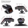 Dvr per auto Full Hd P Dash Camera Telecamera automatica Dash Cam Registrazione del ciclo Videoregistratore per visione notturna Dashcam con console centrale J220601