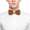 DIY Men's Bow Ties Carving Wooden Bows Knot Lesson Fashion Wedding Gift Supplies 9 Colors