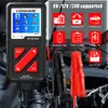Ny Konnwei KW710 Motorcykelbil Batteriladdare 6V 12V 24V Battery Analyzer 2000 CCA Laddning Veend Testverktyg för bil Snabbförsändelse