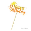 Other Festive & Party Supplies Happy Birthday Cake Decoration Insert Decorative Cute Cloud Sun Paper Topper Children