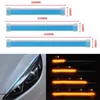 Nya 2st LED DRL Turn Signal Light Strip Flexibel vattentät auto -strålkastare Dekorativ lampbil Dagsljus 12V