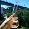 Kleine maat 8 inch handgeschilderde glazen water bong waterpijp met prachtige patronen Olie DAB Rigs rokende pijpen