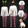 Bijpassende outfits voor gezinnen Winter katoenen kerstpyjama Jaar Moeder Dochter Kledingset Moeder Papa Baby Meisje Jongen Look 2208268974304