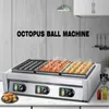 Commercial Takoyaki Machine Fish Ball Oven 6000W Octopus Balls Grill Pan Electric Fishs Balls Furnace Three Plates Non-Stick