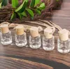 Fast clear Car perfume bottle home diffusers pendant perfume ornament air freshener for essential oils fragrance empty glass bottles FY5288 GG0804