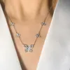 Choucong Brand 5 Butterfly Pendant Luxury Jewelry 925 Sterling Silver Pave White Sapphire Cz Diamond Gemstones Eternity WEDD7567242
