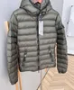 Puffer leve do inverno para baixo casaco Black Womens Ladies Outwear