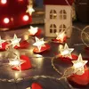 Strips LED 1,5 m/3m Star String Lights Christmas Garland batterij USB aangedreven bruiloftsfeest gordijnfee voor Homeled