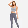 Lu Classic Fashion Brha's ALIGE Women Running Crop Top Gym Clothing voor Fitness High Impact Sports beha zonder botten Tops Girls Yoga Wear Tees Vest W09H