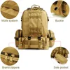 25-50L Tactical Backpacks Men's Military Hiking Trekking Travel Sport Bag Outdoor Climbing 220512