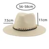 Berets Women's Hat Men Caps Wide Brim Khaki Black Panama Band Band Sain Słomka Outdoor Summer Sun Beach Hats Gorras Para Mjjerberets