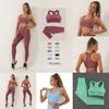 Traje de Yoga sin costuras para mujer, Sujetador deportivo, chaleco, mallas de cintura alta, pantalones cortos, conjunto de gimnasio, ropa de entrenamiento de Fitness, ropa deportiva