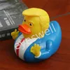 Parti PVC Kauçuk Trump Ördek Banyo Oyuncakları Çocuk Banyo Duş Yaratıcı Su Tiflatıcı Ördekler BB Sesler