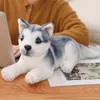 Section Simulation Husky Dog Cuddly Toy Doll Puppy Pillow Children Baby Birthday Gift Present Home Decor J220704