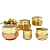 Gold Acrylic Eye Cream Jar Skincare Empty Bottle Cosmetic Packaging Luxury Portable Facial Cream Pots Container 10g 15g 20g 30g 50g