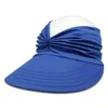 Women Sport Empty Top Hats Summer Wide Brim Sun Hat Sunshine Protection Visor Quickly-dry Cap Baseball Caps M4082