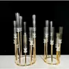 5pcs Metal Candlers Boldlesticks Vases Vases Table de mariage Pièce centrale Pilier Stand Road Dien Party Decoration