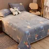 Velvet Bed Sheet Cartoon Bear Thickened Winter Warm Blanket Version Cover Queen King spread Home Decor Coverlid 1.8/2m 220514