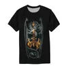 Camisetas para hombres Summer Animal Men Camisetas Dragón 3D Printt Shirt Hip Hop Cool Fol Cool Clothing Polyester Tops Camiseta O-Camiseta