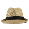 Été femmes hommes Fedoras chapeau papa pêche Trilby Panama casquette paille plage soleil chapeaux pour hommes casquettes respirantes