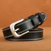 Поясные кожаные ремни для женщин Cinto Ceinture Luxury Vintage Loose Buckle Blotsbelts