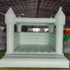 Commercial white bounce house full PVC inflatable wedding jumping bouncy castle jumper bouncer with blower free air ship