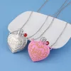 Hanger kettingen Love Potion Hartfles ketting accessoires Creatieve dubbelzijdige roze linkketen voor lover's juwelen