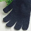 Gants de bain exfoliants à cinq doigts, épurateur noir, élimination du bronzage, mitaines de bain, Paddy, Fiber douce, Massage, nettoyeur de gants de bain, nouveauté 2021