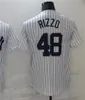 99 Maillot de baseball Aaron Judge 48 Anthony Rizzo Blank 2022 Maillots cousus Hommes Femmes Jeunesse Taille S - XXXL