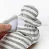 First Walkers Cute Born Baby Walker Shoes Outdoor Striped Winter Warm Thicken Toddler Boy Girl Plush Boots Fashion Infant Socks ShoesFirst
