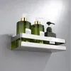 Étagère de salle de bain en acier inoxydable étagère de douche étagère d'angle carré étagère de douche de bain BlackNickel stockage organisateur support 220527