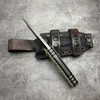 Miller Bros.Blades M27 스트레이트 나이프 AUS-8 Tanto Blade G10 핸들 Kydex 칼집 생존 군사 전술 장비 방어 야외 사냥 캠핑 포켓 나이프