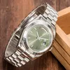 Montre de Luxe Men's Watch 41mm自動機械運動すべてのステンレス鋼の時計防水U1ファクトリー
