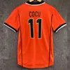 Nederländerna Retro Soccer Jerseys Hem och Away 1988 1996 2002 2010 2014 # 12 Van Basten # 10 Gullit # 17 Rijkaard 1998 # 8 Bergkamp fotbollskjortor 1995 1991