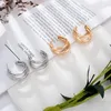 Dangle Chandelier Golden Big Hoop Earrings 여성을위한 한국 지오메트리 금속 금 여성 레트로 드롭 2022 Trend FashionNeel JewelryDangle FAR