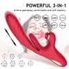 Étirement gode vibrateur pour femme 265mm de Long gros lapin sucer jouet femme Clitoris ventouse vagin Clitoris stimulateur sexy Machine