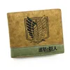 Anime Death Note Attack on Titan One Piece Short Wallet met muntzak Zipper Poucht Billetera8073985