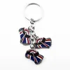 Porte-clés drapeau diverses formes pendentif de style britannique cadeau faveur voiture Royaume-Uni cadeaux des affaires étrangères américaines drapeaux nationaux RRE3807626