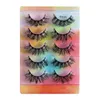 2022 Fluffy faux Mink Lashes Extensions de cils souples réutilisables multicouches denses Crisscross faux cils