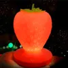 Strängar Touch Dimble LED Night Light Silicone Strawberry USB Bedside Lamp Children's Birthday Present Bedroom Tabell 2022LED