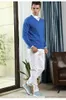 Men's Sweaters Classic Pullover V-Neck Sweater Men 2022 Autumn Winter Cashmere Cotton Blend Warm Jumper Clothes Pull Homme Man Hombres Sweat