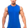 Customized picture summer men s cotton vest casual round neck sleeveless T shirt custom wide shoulder Vest 220621