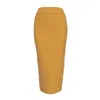 Long Skirts Summer Sexy Bandage Pencil Skirt Woman Clothes Plus Size Fashion Harajuku Vintage Elastic Ladies 220322