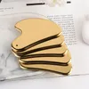 New Style Beauty Guasha Body Eyes Neck Massager Electroplating Gold Heart Shape 304 Stainless Steel Face Gua Sha Tool Massage Scraping Board