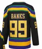 Man Gordon Bombay #66 Minnehaha Waves Mighty Ducks Hockey Jersey Blue ed Size S-XXXL